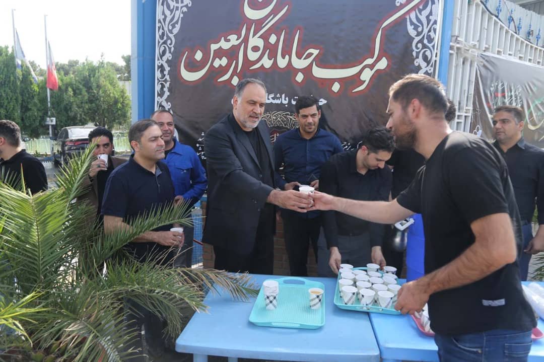 به همت حراست باشگاه پیکان| برپایی موکب جاماندگان اربعین